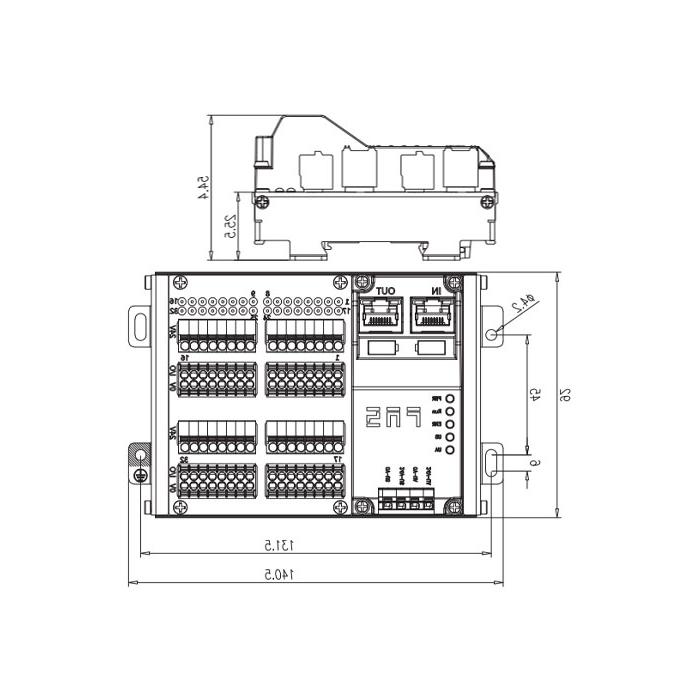 PROFINET协议，32DI， NPN， J45网口，IP20远程模块，009A32